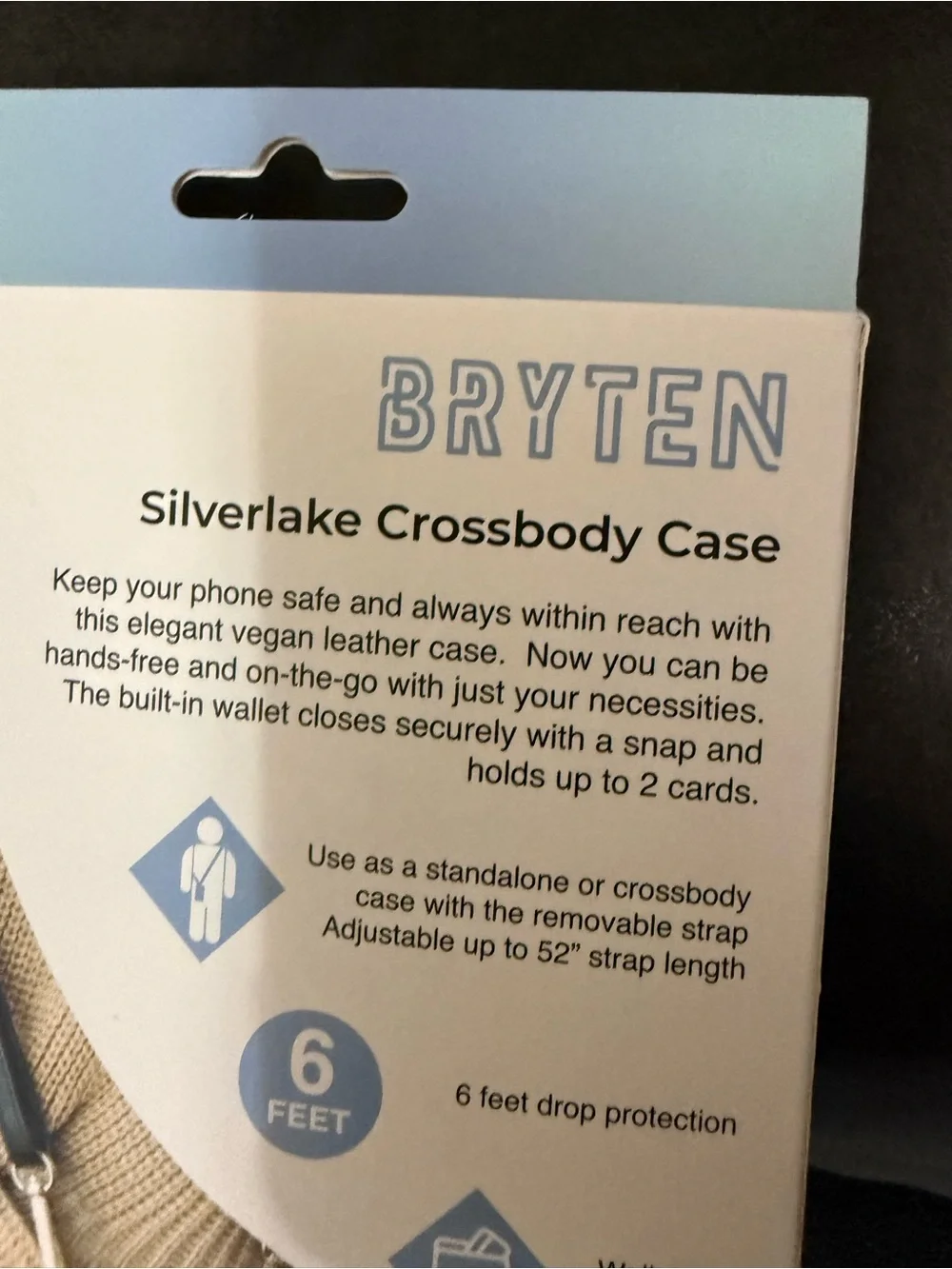 Silverlake Crossbody Case for iPhone 15 Pro Max — Black